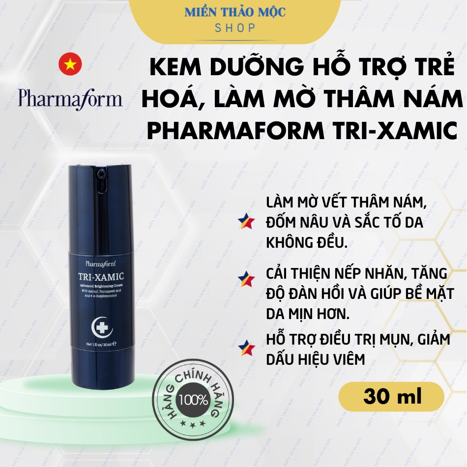 Kem dưỡng hỗ trợ trẻ hoá làm mờ thâm nám Pharmaform Tri-Xamic Cream